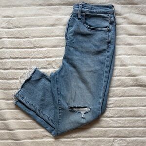 Madewell Light Blue Distressed Boyfriend Jeans